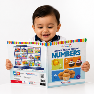 Lil Legends Picture Book for Kids Age 1+ Years - Learn About Numbers (1,2,3) | Early Learning Illustrated Book with Colourful Pictures | First Counting Book for Toddlers & Preschoolers