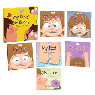 Lil Legends My Body My Buddy Slipcase, Set of 6 Books | I Know My Body Parts - Eyes, Ears, Nose, Mouth, Hands, Feet | Early Learning Body Parts Books for Kids Age 0-8 Years