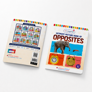 Lil Legends Picture Book for Kids Age 1+ Years - Learn About Opposites | Early Learning Illustrated Book with Colourful Pictures | First Words Book for Toddlers & Preschoolers