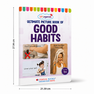 Lil Legends Picture Book for Kids Age 1+ Years - Learn About Good Habits | Early Learning Illustrated Book with Colourful Pictures | First Words Book for Toddlers & Preschoolers