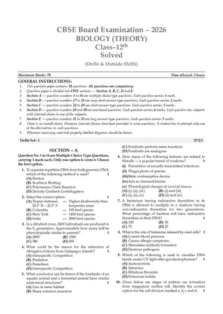 CBSE Textbook Plus (2022-2026) | Class 12 | Biology | Includes: 2026 Papers- fully solved | With Competency Focused Questions | For 2027 Exam | With oswaal.ai