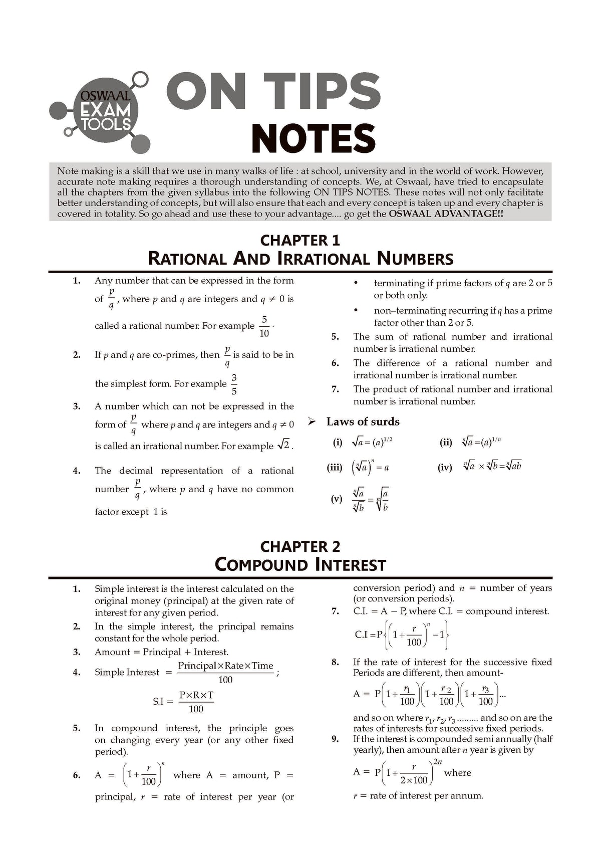 ICSE 10 Sample Question Papers Class 9 Mathematics for Exam 2026 (Strictly aligned with CISCE Latest Specimen Paper 2026), Competency-Based Questions, Mind Maps, On-Tips Notes, Solved MCQs, Revision with Explanations & Board Marking Scheme - Oswaal Books