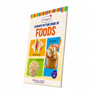 Lil Legends Picture Book for Kids Age 1+ Years - Learn About Foods | Early Learning Illustrated Book with Colourful Pictures | First Words Book for Toddlers & Preschoolers