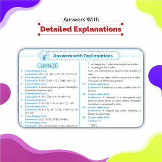 One For All Olympiads Class 7 Logical Reasoning Prep-Guide Book | Chapter-wise Previous Years' Solved Papers | Questions for Silverzone, Crest& Other Exams 2026 | With Sample Papers& Oswaal.AI