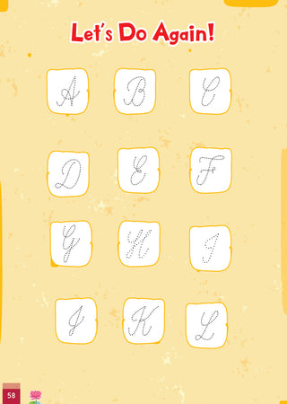 Lil Legends Uppercase Cursive Tracing & Vocabulary Workbook for Kids | Level 1 Handwriting Practice Book | Learn Letter Formation & Improve Writing Skills | Age 4+