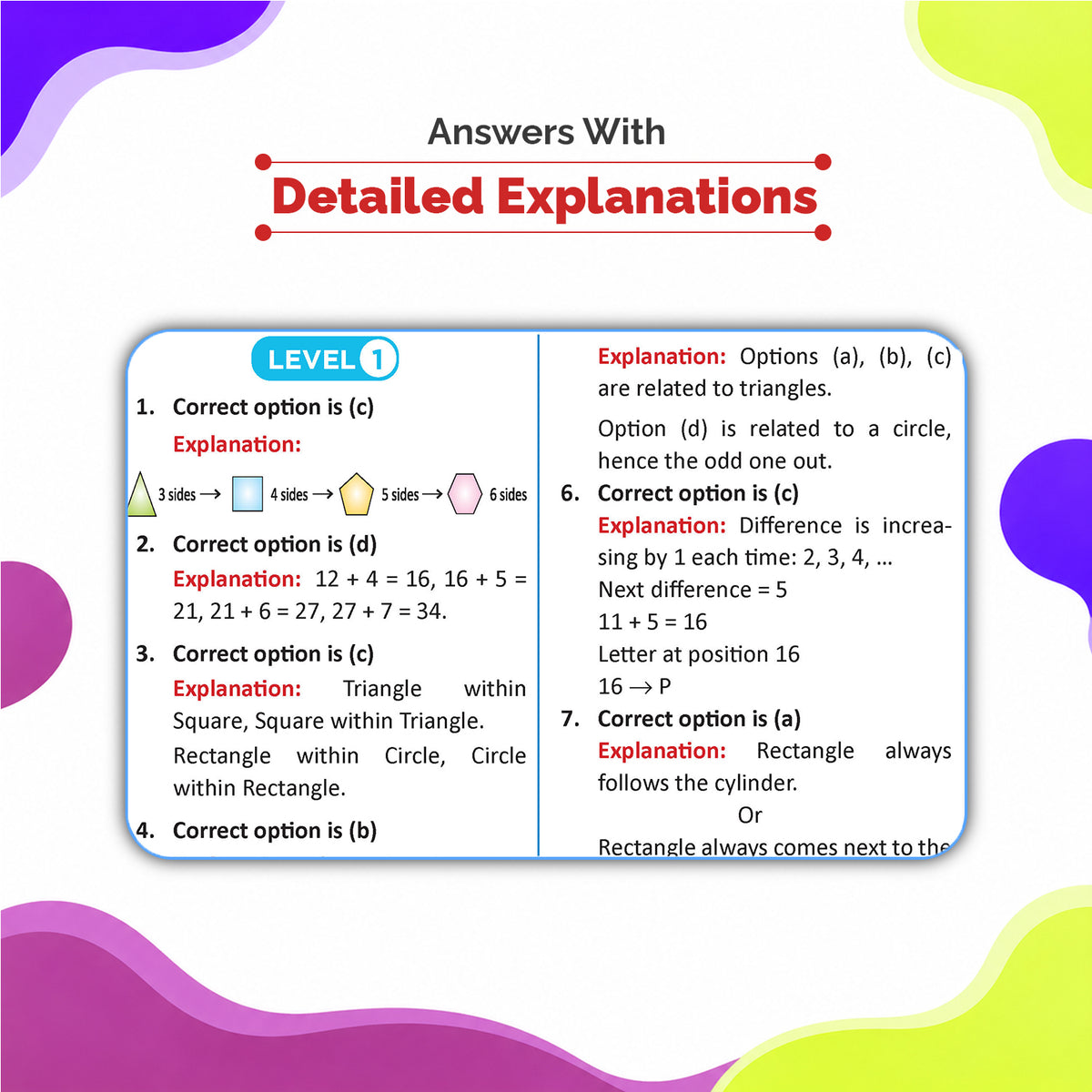 Oswaal One For All Olympiads Class 3 Logical Reasoning Prep-Guide Book | Chapter-wise Previous Years' Solved Papers | Questions for Silverzone, Crest& Other Exams 2026 | With Sample Papers& Oswaal.AI