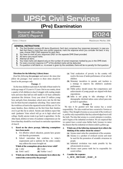 UPSC CSE Prelims 15 Mock Test Papers | Paper 1 & 2 | Set of 2 Books | for 2025 - Oswaal Books