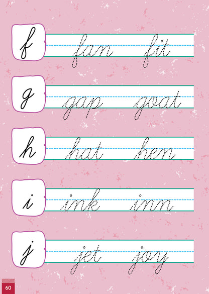 Oswaal Lil Legends Lowercase Cursive Tracing & Vocabulary Workbook for Kids | Level 2 Handwriting Practice Book | Learn Letter Formation & Improve Writing Skills | Age 4+