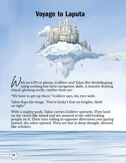 Lil Legends Gulliver's Travels, A Timeless Classic Re-Imagined for Today | Illustrated Story Book | Vocabulary, Imagination and Value Booster Story | For Age 7+