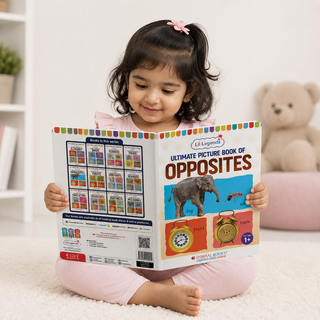 Lil Legends Picture Book for Kids Age 1+ Years - Learn About Opposites | Early Learning Illustrated Book with Colourful Pictures | First Words Book for Toddlers & Preschoolers