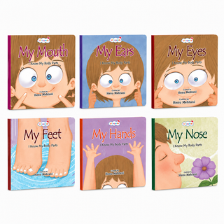 Lil Legends My Body My Buddy Slipcase, Set of 6 Books | I Know My Body Parts - Eyes, Ears, Nose, Mouth, Hands, Feet | Early Learning Body Parts Books for Kids Age 0-8 Years