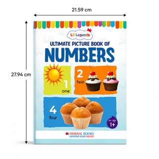 Lil Legends Picture Book for Kids Age 1+ Years - Learn About Numbers (1,2,3) | Early Learning Illustrated Book with Colourful Pictures | First Counting Book for Toddlers & Preschoolers