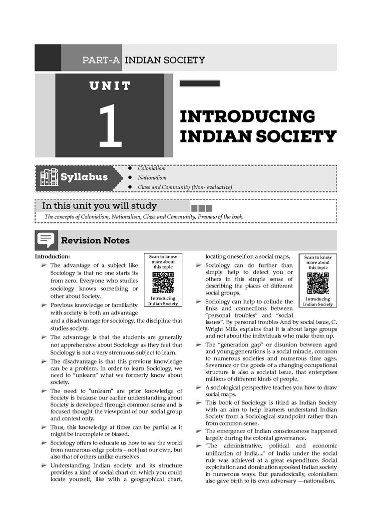 CBSE Question Bank Chapterwise and Topicwise SOLVED PAPERS Class 12 Sociology For Exam 2026