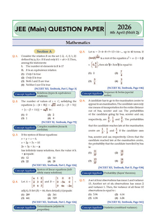 NCERT JEE (Main) FLEX | Chapter-wise & Topic-wise NCERT Objective Question Bank – Mathematics| Includes-Jan & Apr 2026 Fully Solved Papers| Latest Edition for 2027 Exam |With Oswaal AI