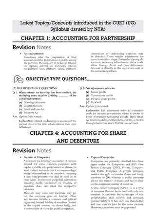 NTA CUET (UG) Chapter-wise Question Bank Accountancy For 2026 Exam (as per latest 27 Dec., notification) | PYQs & 450+ NCERT aligned MCQs |With Oswaal AI