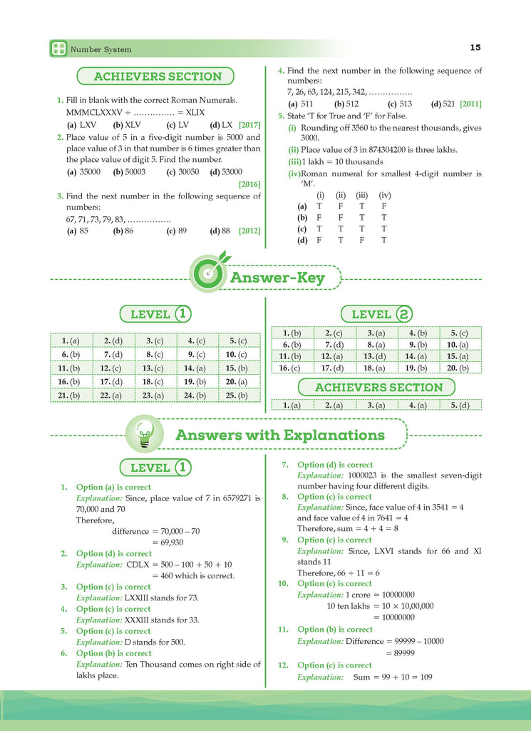 One For All Olympiad Previous Years Solved Papers Class 6 (Set of 2 Books) Maths & Science for 2025 Exam