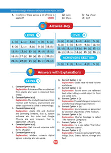 One for All Olympiads Previous Year Solved Papers Class 5 General Knowledge For 2025 Exam