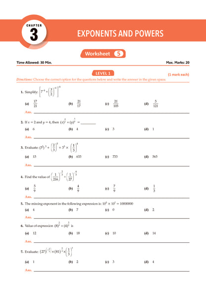 Oswaal One For All Olympiads Workbook Class 8 Maths | Questions for SOF IMO & Other Olympiad Exams 2026 | With Sample Practice Papers & Oswaal.AI