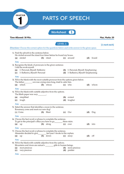 Oswaal One For All Olympiads Workbook Class 7 English | Questions for SOF IEO & Other Olympiad Exams 2026 | With Sample Practice Papers & Oswaal.AI