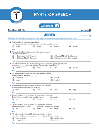 One For All Olympiads Workbook Class 7 English | Questions for SOF IEO & Other Olympiad Exams 2026 | With Sample Practice Papers & Oswaal.AI