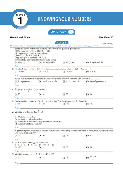 Oswaal One For All Olympiads Workbook Class 7 Maths | Questions for SOF IMO & Other Olympiad Exams 2026 | With Sample Practice Papers & Oswaal.AI