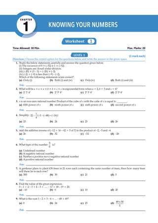 One For All Olympiads Workbook Class 7 Maths | Questions for SOF IMO & Other Olympiad Exams 2026 | With Sample Practice Papers & Oswaal.AI