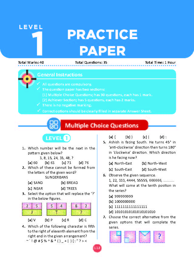 One for All Olympiads Previous Year Solved Papers Class 5 Reasoning For 2025 Exam