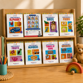 Lil Legends Set of 12 Picture Books - Early Learning Collection for Kids Age 1+ Years | Alphabet, Numbers, Birds, Flowers, Foods, Fruits, Vegetables, Wild Animals, Good Habits & Many More