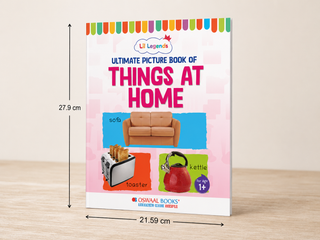Lil Legends Picture Book for Kids Age 1+ Years - Learn About Things at Home | Early Learning Illustrated Book with Colourful Pictures | First Words Book for Toddlers & Preschoolers