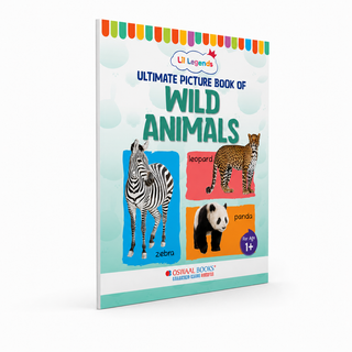 Lil Legends Picture Book for Kids Age 1+ Years - Learn About Wild Animals | Early Learning Illustrated Book with Colourful Pictures | First Words Book for Toddlers & Preschoolers