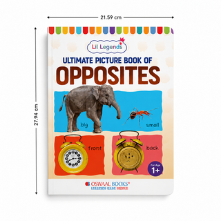 Lil Legends Picture Book for Kids Age 1+ Years - Learn About Opposites | Early Learning Illustrated Book with Colourful Pictures | First Words Book for Toddlers & Preschoolers