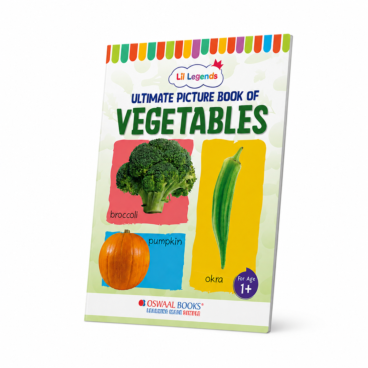 Lil Legends Picture Book for Kids Age 1+ Years - Learn About Vegetables | Early Learning Illustrated Book with Colourful Pictures | First Words Book for Toddlers & Preschoolers