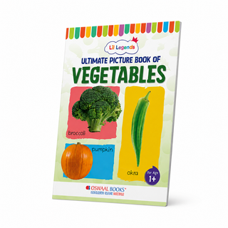Lil Legends Picture Book for Kids Age 1+ Years - Learn About Vegetables | Early Learning Illustrated Book with Colourful Pictures | First Words Book for Toddlers & Preschoolers