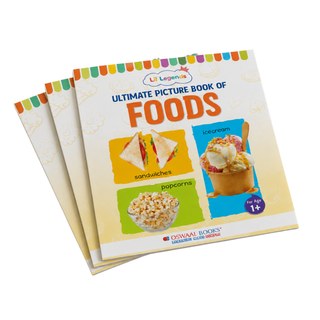 Lil Legends Picture Book for Kids Age 1+ Years - Learn About Foods | Early Learning Illustrated Book with Colourful Pictures | First Words Book for Toddlers & Preschoolers