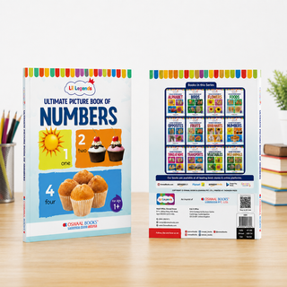 Lil Legends Picture Book for Kids Age 1+ Years - Learn About Numbers (1,2,3) | Early Learning Illustrated Book with Colourful Pictures | First Counting Book for Toddlers & Preschoolers