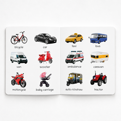 Lil Legends Picture Book for Kids Age 1+ Years - Learn About Transport & Vehicles | Early Learning Illustrated Book with Colourful Pictures | First Words Book for Toddlers & Preschoolers