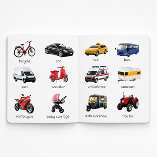 Lil Legends Picture Book for Kids Age 1+ Years - Learn About Transport & Vehicles | Early Learning Illustrated Book with Colourful Pictures | First Words Book for Toddlers & Preschoolers