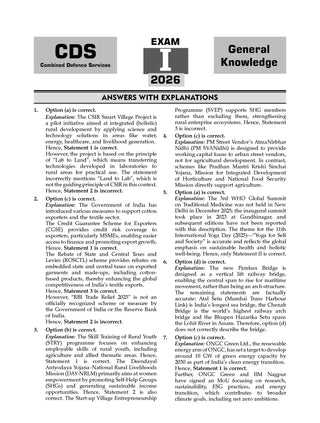 CDS (Combined Defence Services) 13 Years’ Chapter-wise & Topic-wise Solved Papers | General Knowledge |2014-2026 (I) | Includes 2026 Paper – I | With Oswaal AI