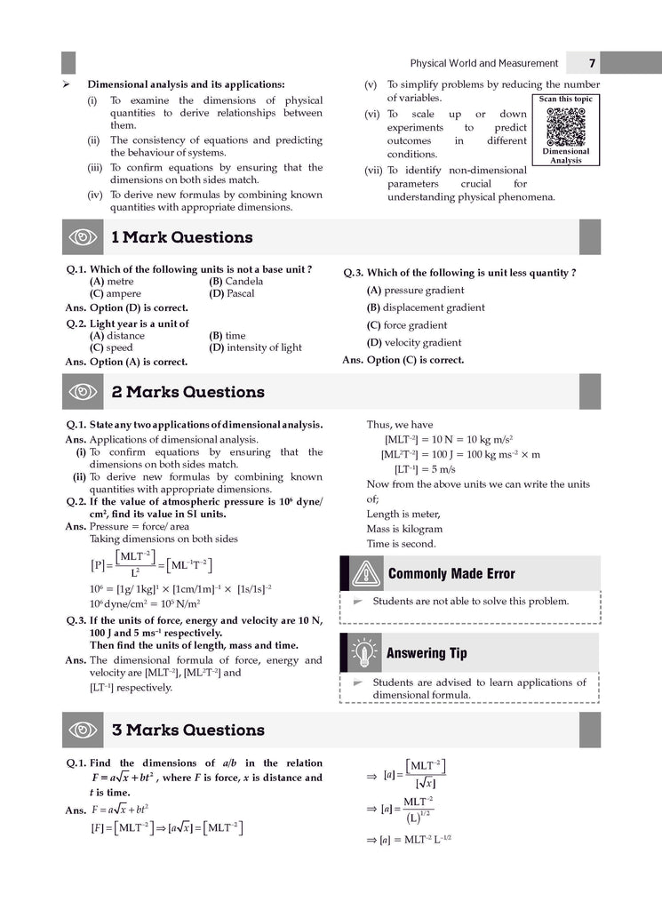 ISC Question Bank Chapterwise & Topicwise Solved Papers Class 11 Physics For 2026 Exam