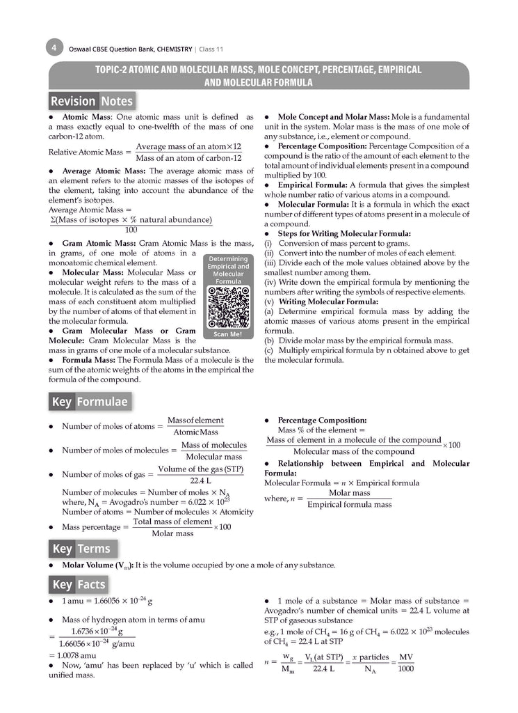 CBSE Question Bank Class 11 Chemistry For 2026 Exam