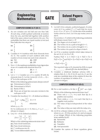 GATE Engineering Mathematics 17 Years’ Solved Papers (2010 to 2026) | Year-wise | With Solved paper,2026 | 2027 Exam | All Streams: Electronics, Electrical, Mechanical, Computer Science, IT