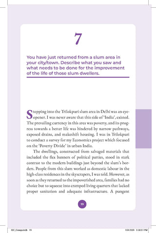 ISC Class 11& 12,  60 English Essays +  Grammatically Yours (The Best English Grammar Book for Classes 9-12 ICSE & ISC ) (Set of 2 Books) With Sudhir Sir for 2026 Exam