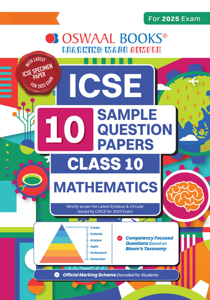 ICSE | 10 Sample Question Papers | Class 10 | Mathematics (For 2025 Exam)