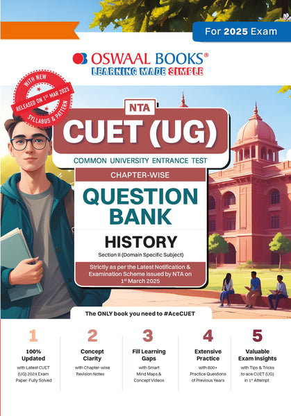 NTA CUET (UG) Chapterwise Question Bank History (For 2025 Exam)