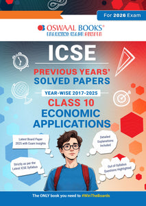 ICSE Previous Years Solved Papers Year wise 2017-2025 Class-10 Economic Applications