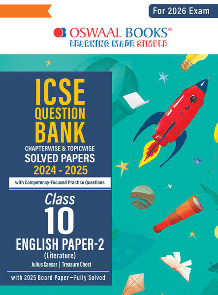 ICSE Question Bank Chapterwise & Topicwise Solved Papers Class 10 English-2 For 2026 Exam