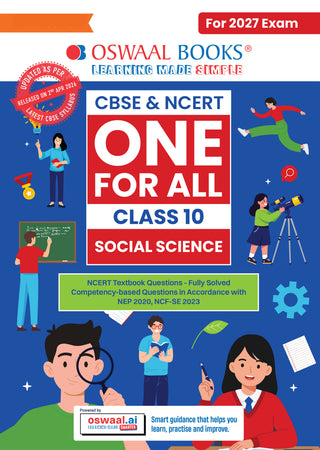 CBSE & NCERT One for All Class 10 | Social Science | Based on Latest Syllabus (April 2026) |NCERT & Competency-based questions| For 2027 Exam | With Oswaal AI