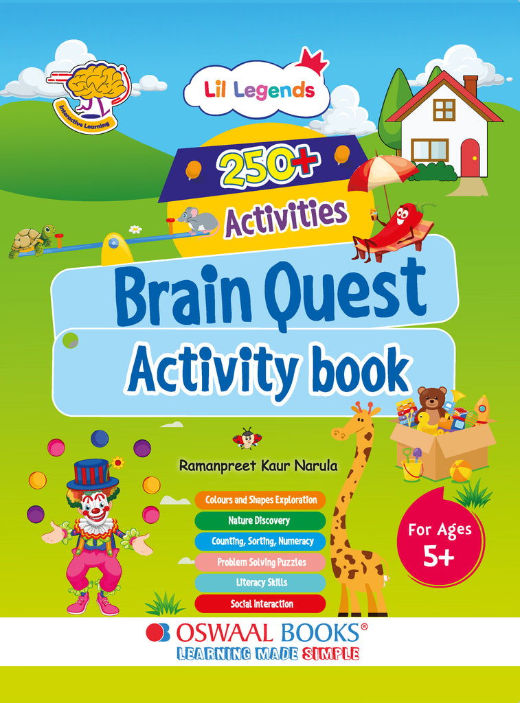 Brain Quest Activity Book for Children (Age 5+): 250+ Fun Exercises, Tracing, Patterns, Colors, Shapes & Early Learning Activities