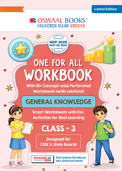 One for All Workbook Class 3 General Knowledge| 50+ Concept-wise Perforated Worksheets | NEP 2020 & NCF 2023 Aligned | For CBSE & State Boards | Builds Concept Clarity & Scientific Skills