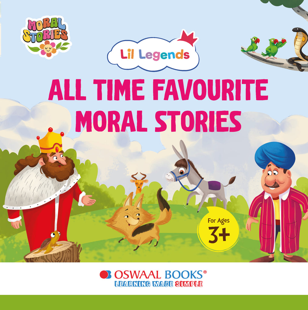 Lil Legends All Time Favourite Moral Stories Book (Illustrated) for Kids | Popular, Evergreen, Educational, English, Short, Bedtime 5 Stories for Children (3+ Age)